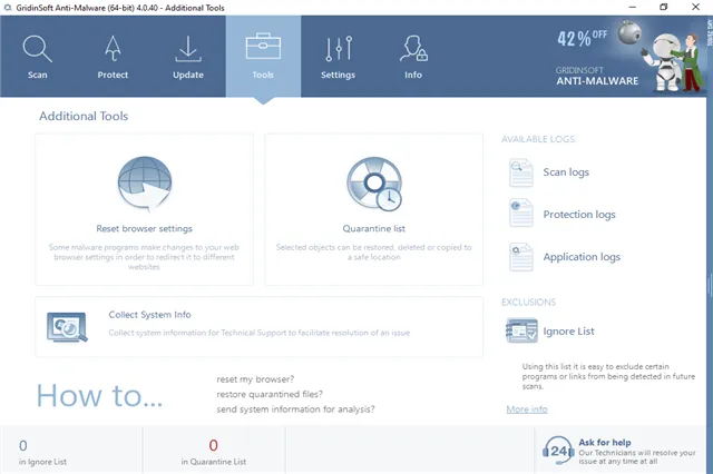 تحميل برنامج مكافحة البرمجيات الخبيثة وبرمجيات التجسس GridinSoft Anti-Malware للويندوز والأندرويد
