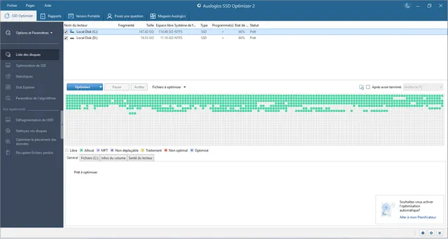 أفضل برنامج لتحسين أداء أقراص SSD - Auslogics SSD Optimizer